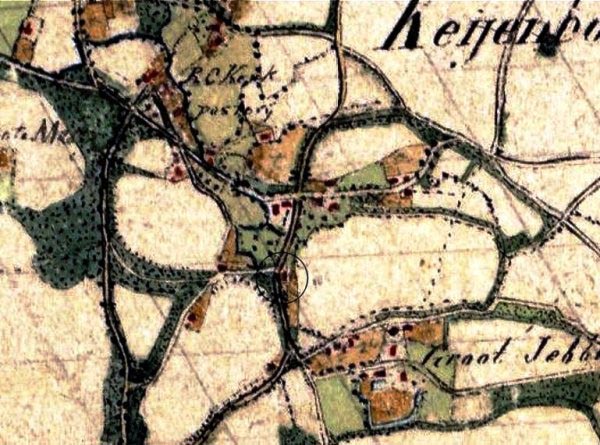 K4  1845 Topografische Miitaire kaart. Bron. WatWasWaar 